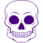 indigo skull 55 icon