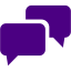 indigo speech bubble 2 icon