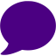 indigo speech bubble icon