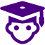 indigo student icon