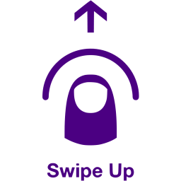 swipe up 2 icon