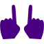 indigo two hands icon