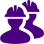 indigo workers icon