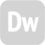 light gray adobe dw icon