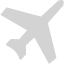 light gray airplane 3 icon