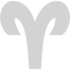 light gray aries icon