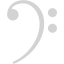 light gray bass clef icon