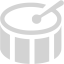 light gray bass drum icon