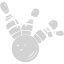 light gray bowling icon