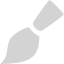 light gray brush icon