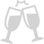 light gray champagne icon