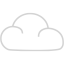 light gray cloud 2 icon