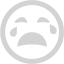 light gray crying icon