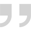 light gray double quote serif right icon