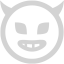 light gray evil icon