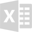 light gray excel 3 icon