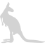 light gray kangaroo 3 icon