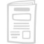 light gray newspaper 10 icon