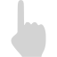 light gray one finger icon