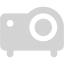 light gray projector icon