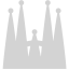 light gray sagrada familia icon