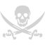 light gray skull 57 icon