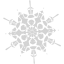 light gray snowflake 40 icon