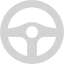 light gray steering wheel icon