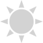 light gray sun 3 icon