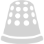 light gray thimble icon