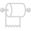 light gray toilet paper icon