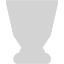 light gray trophy 5 icon