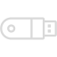 light gray usb 3 icon