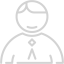 light gray user 8 icon