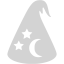 light gray wizard icon