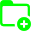 lime add folder icon