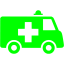 lime ambulance icon