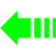 lime arrow 117 icon