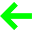 lime arrow 121 icon