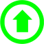 lime arrow 158 icon