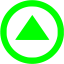 lime arrow 159 icon