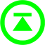 lime arrow 162 icon