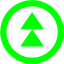 lime arrow 166 icon