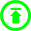 lime arrow 184 icon