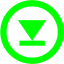 lime arrow 224 icon