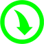 lime arrow 245 icon