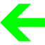 lime arrow 282 icon