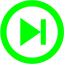 lime arrow 43 icon