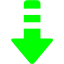 lime arrow down 6 icon