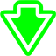 lime arrow down icon